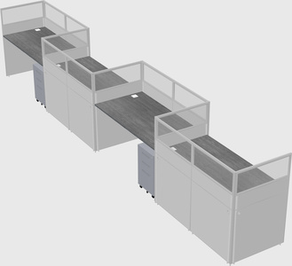 Rectangular cubicles