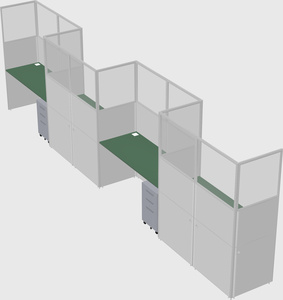 Rectangular cubicles