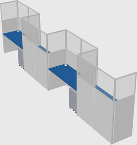 Rectangular cubicles