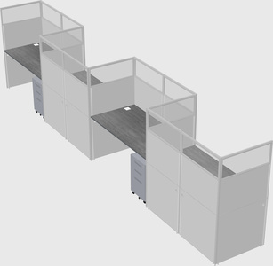 Rectangular cubicles
