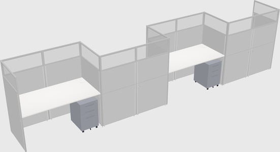 Rectangular cubicles