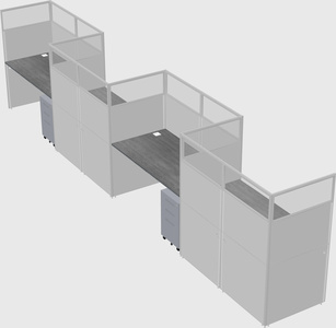 Rectangular cubicles