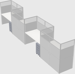 Rectangular cubicles