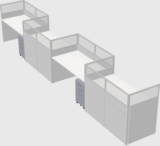 Rectangular cubicles