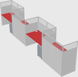 Rectangular cubicles