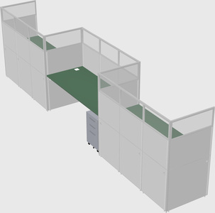 Rectangular cubicles