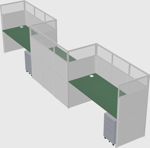 Rectangular cubicles