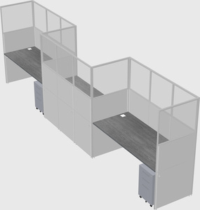 Rectangular cubicles