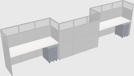 Rectangular cubicles