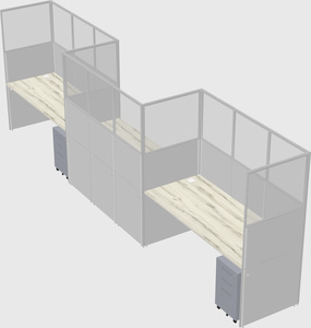 Rectangular cubicles