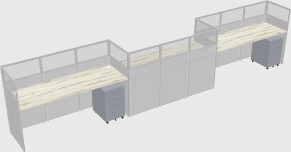 Rectangular cubicles