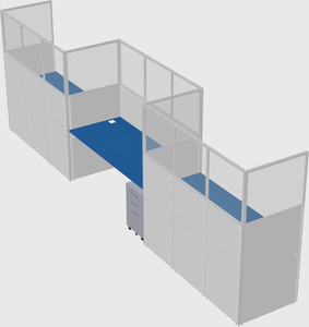 Rectangular cubicles