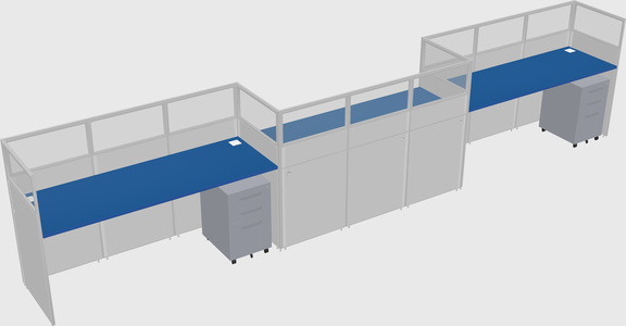 Rectangular cubicles