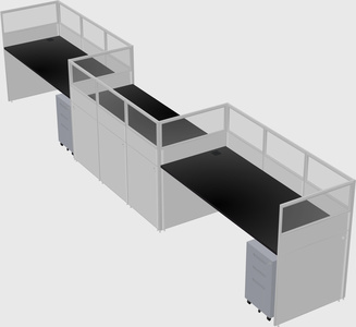 Rectangular cubicles
