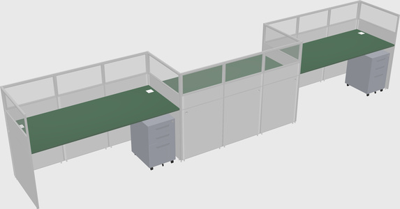 Rectangular cubicles