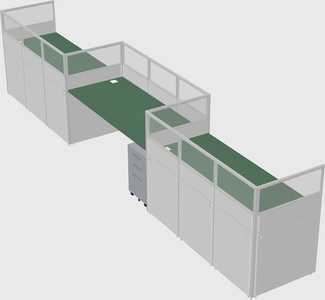 Rectangular cubicles