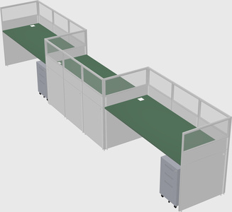 Rectangular cubicles