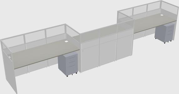 Rectangular cubicles