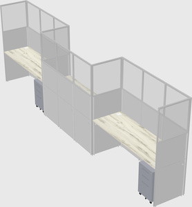 Rectangular cubicles