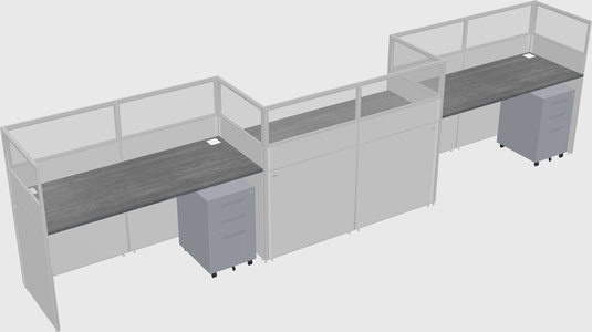 Rectangular cubicles