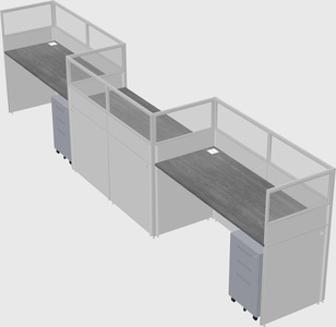 Rectangular cubicles