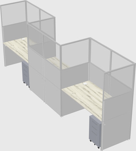Rectangular cubicles