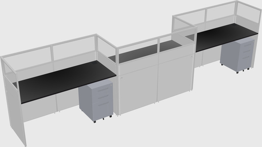 Rectangular cubicles