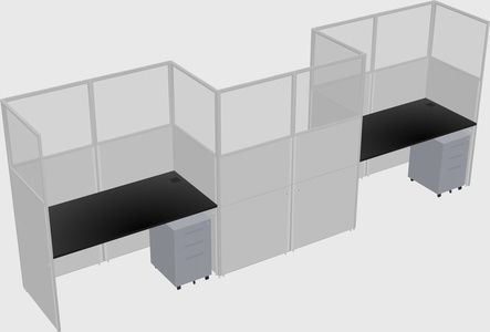 Rectangular cubicles