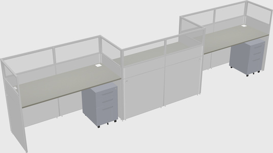 Rectangular cubicles