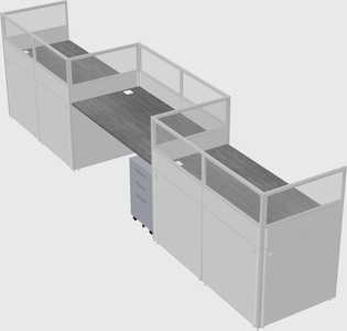 Rectangular cubicles