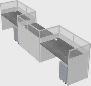Rectangular cubicles