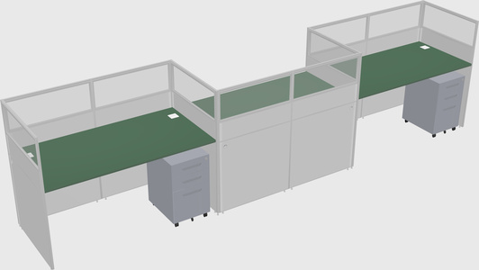 Rectangular cubicles