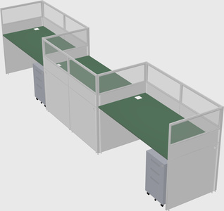 Rectangular cubicles