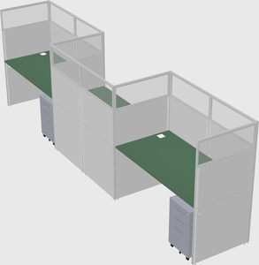 Rectangular cubicles