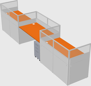 Rectangular cubicles