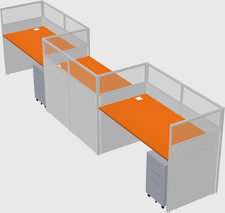 Rectangular cubicles