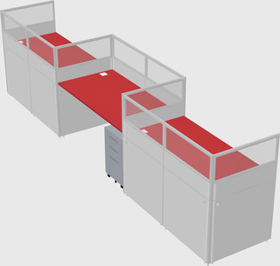 Rectangular cubicles