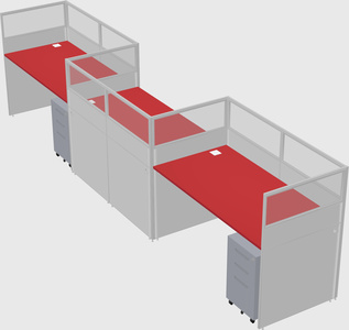Rectangular cubicles