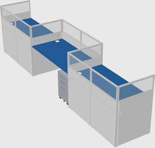 Rectangular cubicles