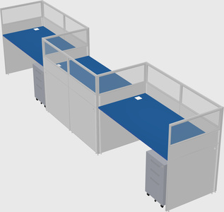 Rectangular cubicles