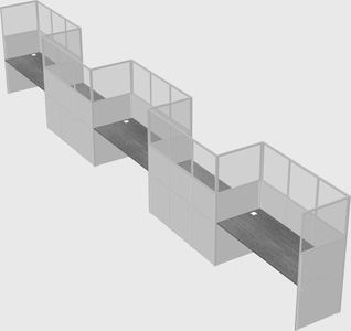 Rectangular cubicles