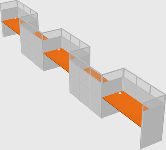 Rectangular cubicles