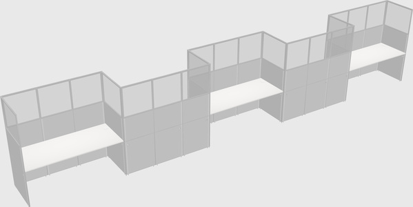 Rectangular cubicles