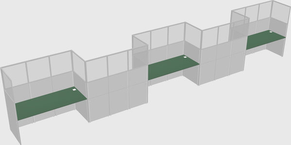 Cabines rectangulaires