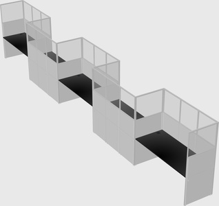 Rectangular cubicles