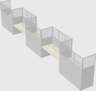 Rectangular cubicles