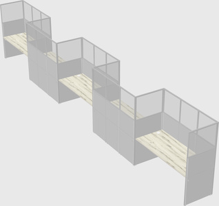 Rectangular cubicles