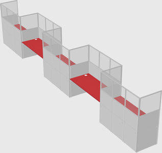 Rectangular cubicles
