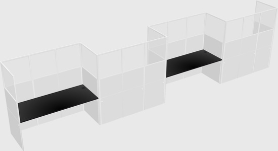 Rectangular cubicles