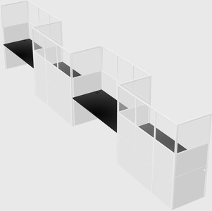 Rectangular cubicles